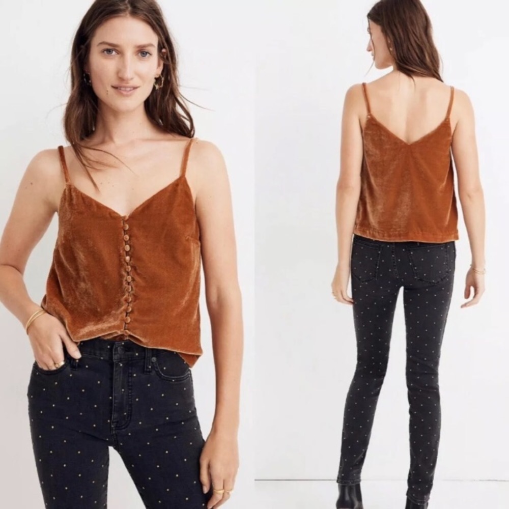 Madewell~ Velvet top